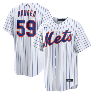 New York Mets Sean Manaea Nike White Home Replica Jersey