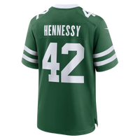 New York Jets Thomas Hennessy Nike Legacy Green Team Game Jersey