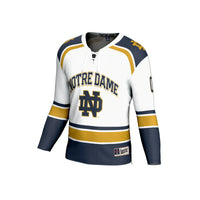 Notre Dame Fighting Irish GameDay Greats Lightweight Hockey NIL Pick-a-Player Fashion Jersey - White