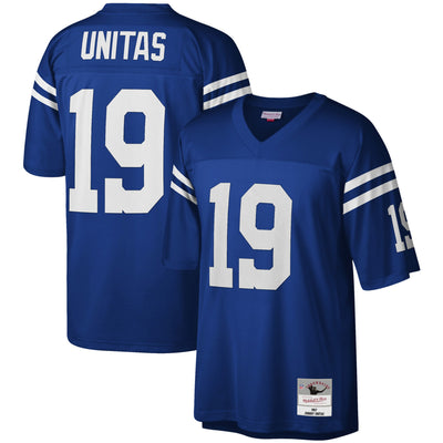 Baltimore Colts Johnny Unitas Mitchell & Ness Royal Legacy Replica Jersey