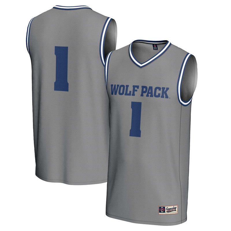 #1 Nevada Wolf Pack GameDay Greats Lightweight Basketball Fashion Jersey - Gray