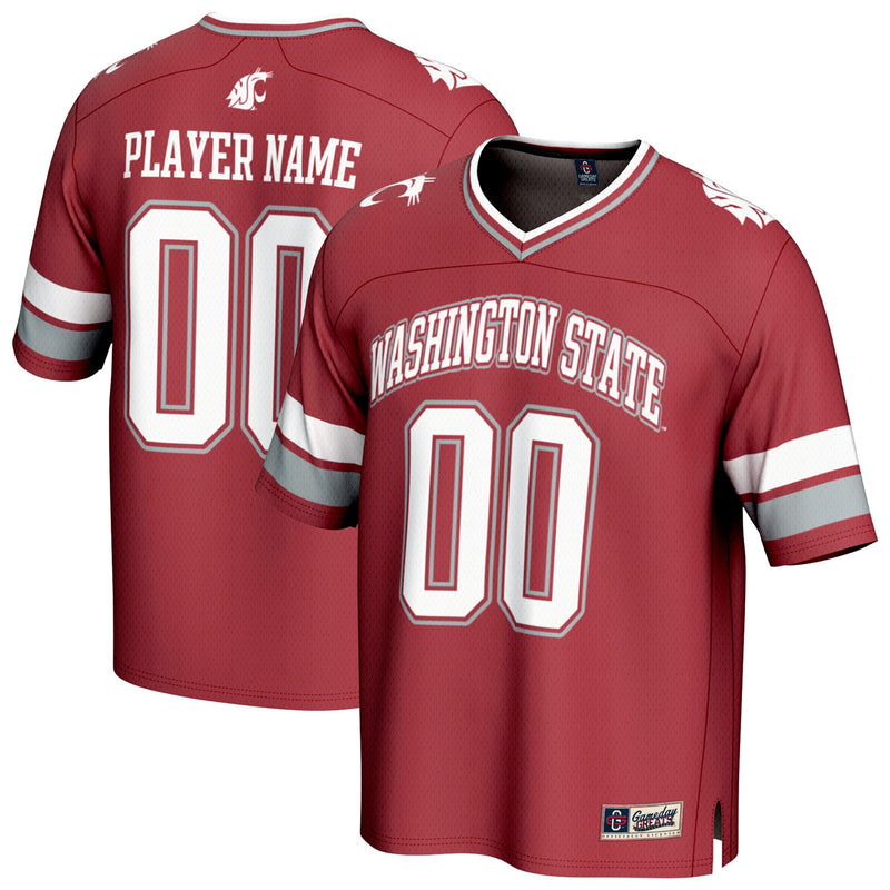 Washington State Cougars GameDay Greats NIL Pick-A-Player Football Fashion Jersey - Crimson
