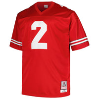 Mitchell & Ness Cris Carter Scarlet Ohio State Buckeyes Big & Tall Legacy Jersey