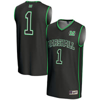 #1 Marshall Thundering Herd GameDay Greats Lightweight Basketball Jersey - Black