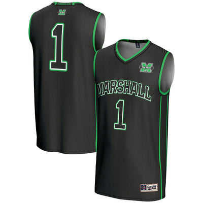 #1 Marshall Thundering Herd GameDay Greats Lightweight Basketball Jersey - Black