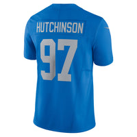 Detroit Lions Aidan Hutchinson Nike Blue Vapor F.U.S.E. Alternate Limited Jersey