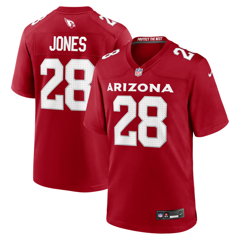 Arizona Cardinals Elijah Jones Nike Cardinal Team Game Jersey