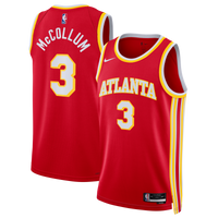 Atlanta Hawks Nike Icon Edition Swingman Jersey - Red - CJ McCollum -