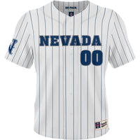 Nevada Wolf Pack GameDay Greats Lightweight Collegiate Baseball Pinstripe NIL Pick-A-Player Fashion Jersey - White