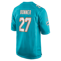 Miami Dolphins Ethan Bonner Nike Aqua Game Jersey