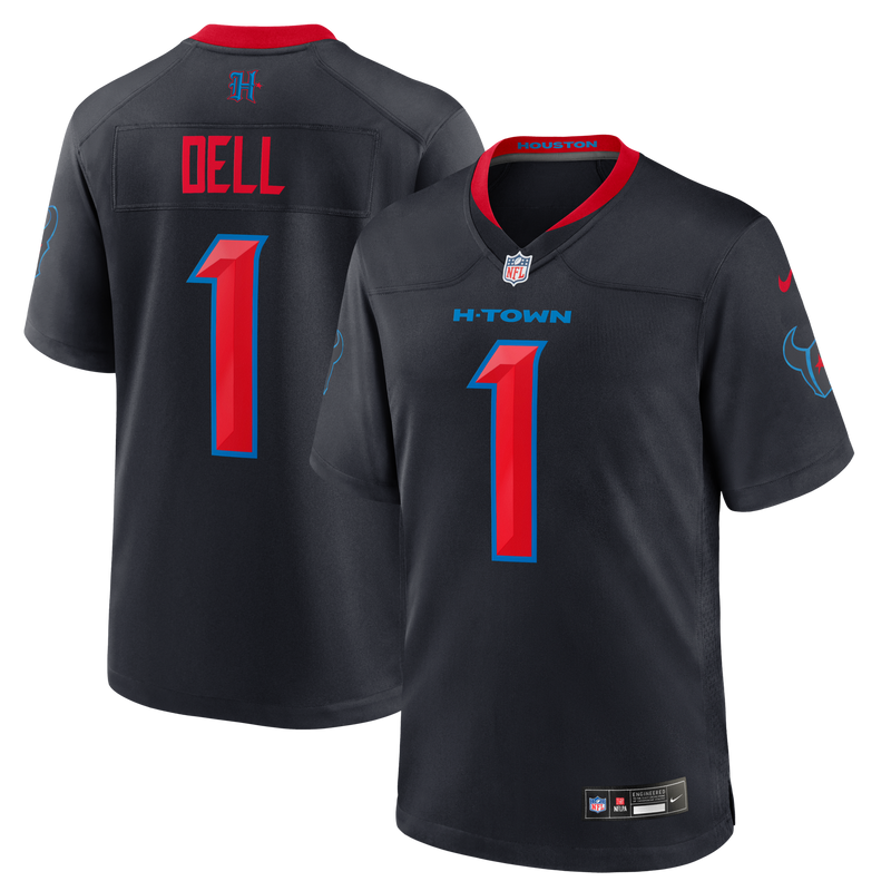 Houston Texans Tank Dell Nike Navy Alternate Game Jersey