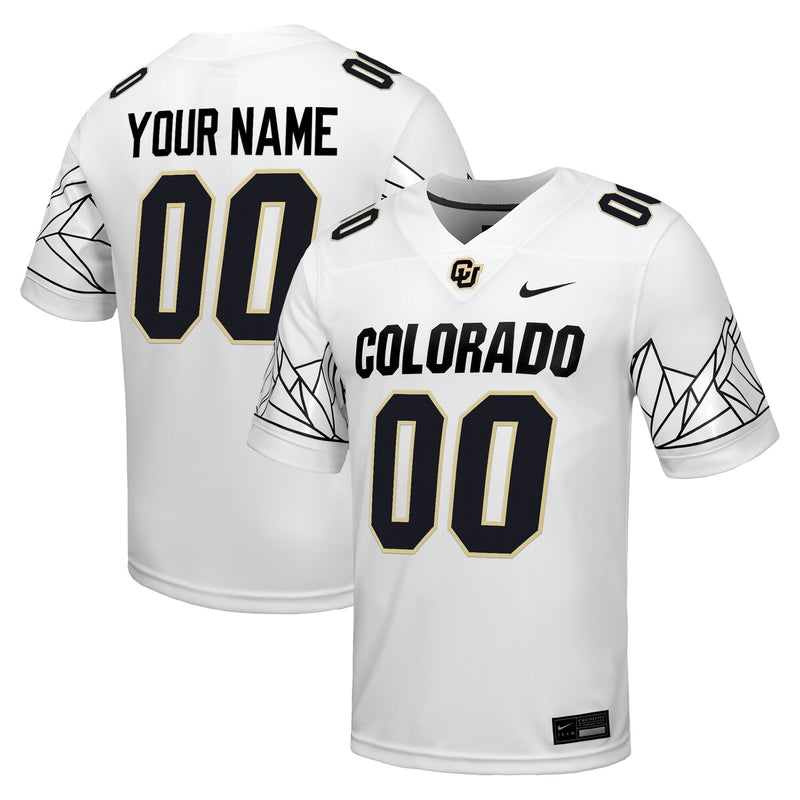 Colorado Buffaloes Nike Custom Football Game Jersey - White