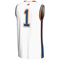#1 Bucknell Bison GameDay Greats Lightweight Basketball Jersey - White