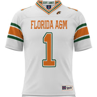 GameDay Greats #1 White Florida A&M Rattlers Football Jersey