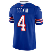Buffalo Bills James Cook III Nike Royal Team Vapor F.U.S.E. Stitched Limited Jersey