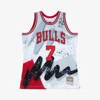 Chicago Bulls Mitchell & Ness Toni Kukoc 1995-96 Hyper Hoops Swingman Jersey - White
