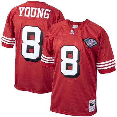 San Francisco 49ers 1994 Steve Young Mitchell & Ness Scarlet Authentic Throwback Retired Player Jersey