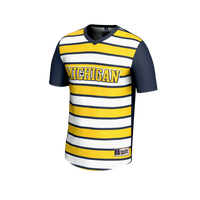 #1 Michigan Wolverines GameDay Greats Lightweight Soccer Fashion Jersey - Navy