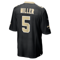 New Orleans Saints Kendre Miller Nike Black Team Game Jersey