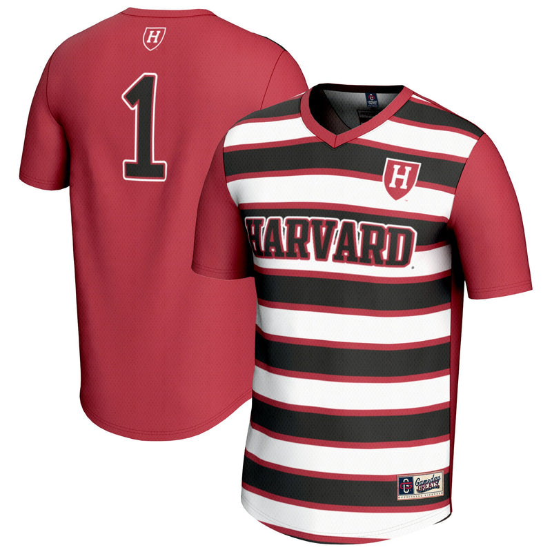 #1 Harvard Crimson GameDay Greats Lightweight Soccer Fashion Jersey - Crimson