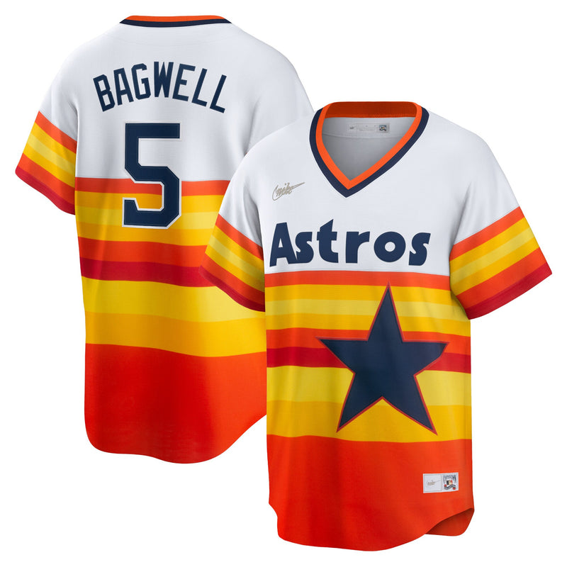 Houston Astros Jeff Bagwell Nike White Home Cooperstown Collection Player Jersey