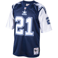 Dallas Cowboys Deion Sanders Mitchell & Ness Navy Big & Tall 1995 Retired Player Replica Jersey