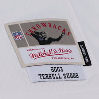 Baltimore Ravens Terrell Suggs Mitchell & Ness White 2003 Legacy Replica Player Jersey