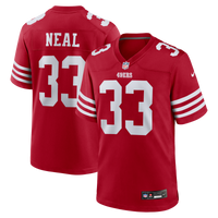 San Francisco 49ers Siran Neal Nike Scarlet Team Game Jersey