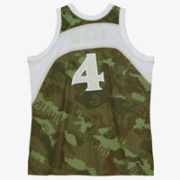 Atlanta Hawks Mitchell & Ness Spud Webb 1986 Ghost Camo Swingman Jersey - Green