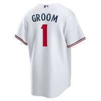 Minnesota Twins Nike White #1 Groom Home Replica Jersey