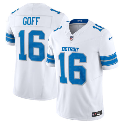 Detroit Lions Jared Goff Nike White Vapor F.U.S.E. Limited Jersey