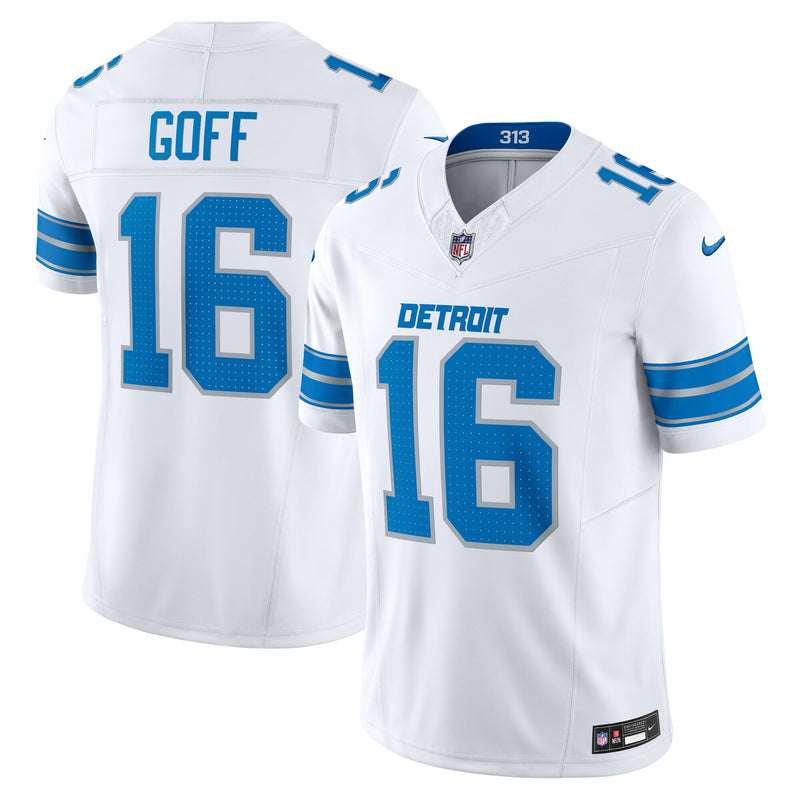 Detroit Lions Jared Goff Nike White Vapor F.U.S.E. Limited Jersey