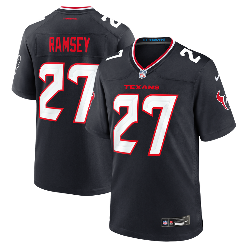 Houston Texans Kamari Ramsey Nike Navy Team Game Jersey