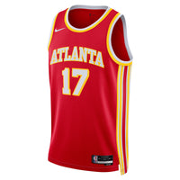 Atlanta Hawks Nike Icon Edition Swingman Jersey - Red - Onyeka Okongwu -