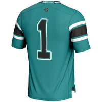 #1 Coastal Carolina Chanticleers GameDay Greats Endzone Football Jersey - Teal