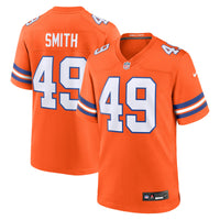 Denver Broncos Dennis Smith Nike Orange Retired Player Alternate Game Jersey