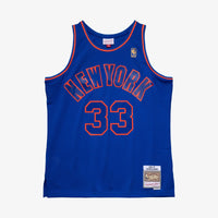 New York Knicks Mitchell & Ness Patrick Ewing 1996 Swingman Authentic Jersey - Royal Blue