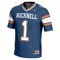 #1 Bucknell Bison GameDay Greats Endzone Football Jersey - Blue