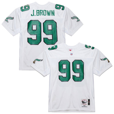 Philadelphia Eagles Jerome Brown Mitchell & Ness White 1991 Authentic Throwback Retired Player Jersey