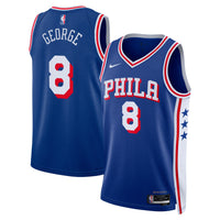 Philadelphia 76ers Nike Icon Edition Swingman Jersey - Royal - Paul George -