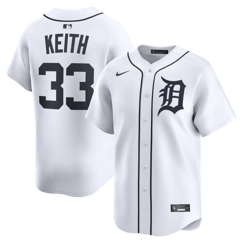 Detroit Tigers Colt Keith Nike White Home Limited Player Jersey