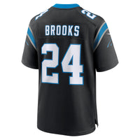 Carolina Panthers Jonathon Brooks Nike Black Game Jersey