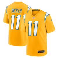 Los Angeles Chargers Cameron Dicker Nike Gold Alternate Game Jersey