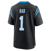 Carolina Panthers Number 1 Dad Nike Black Game Jersey