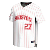 Houston Cougars GameDay Greats Lightweight Collegiate Baseball Fashion Jersey - White