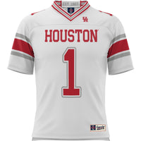 #1 Houston Cougars GameDay Greats Football Jersey - White