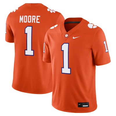 T.J. Moore Clemson Tigers Nike Game Football Jersey - Orange
