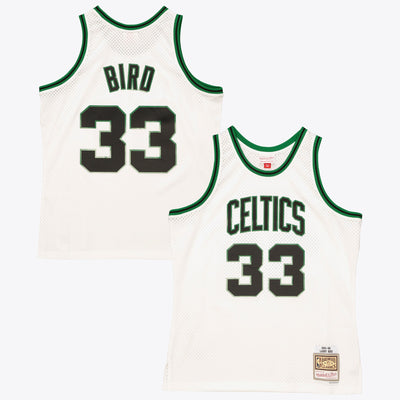 Boston Celtics Mitchell & Ness Larry Bird 1985 Reload Swingman Authentic Jersey - White