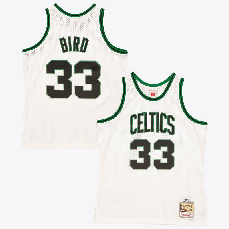 Boston Celtics Mitchell & Ness Larry Bird 1985 Reload Swingman Authentic Jersey - White