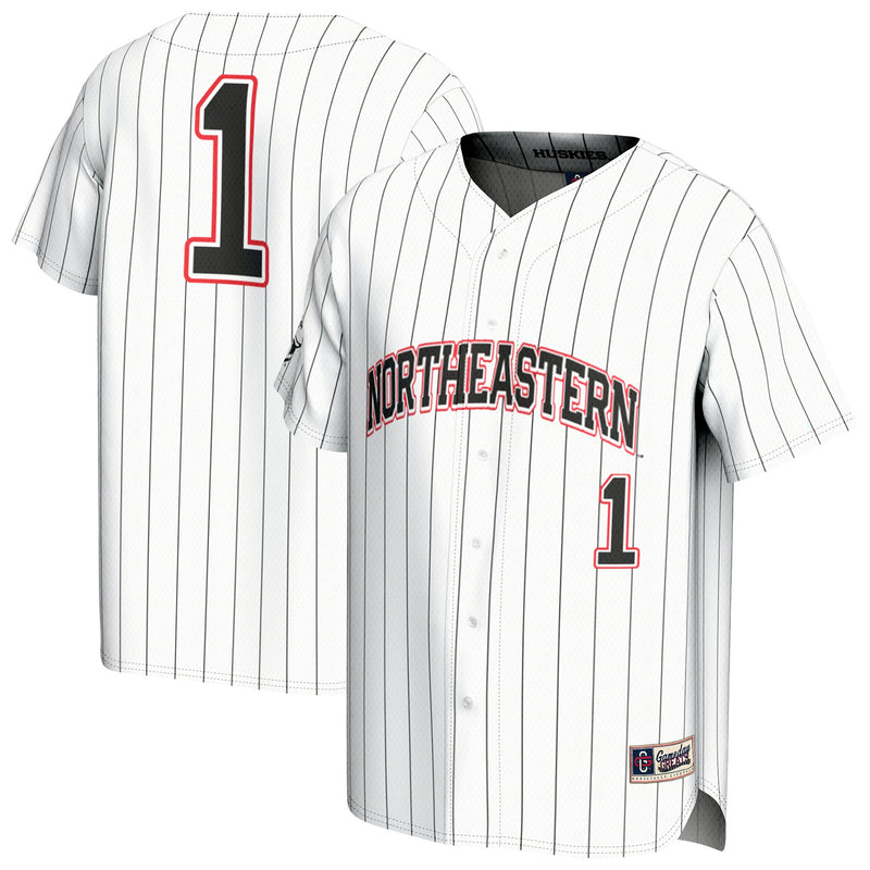 Northeastern Huskies GameDay Greats Lightweight Collegiate Baseball Fashion Jersey - White